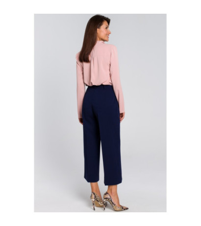 S139 Women's culotte pants - navy blue