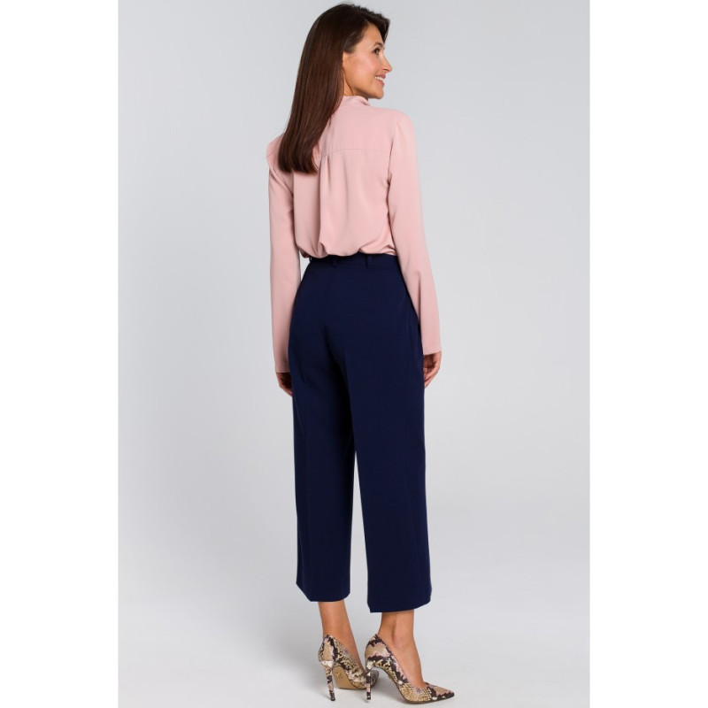 S139 Women's culotte pants - navy blue