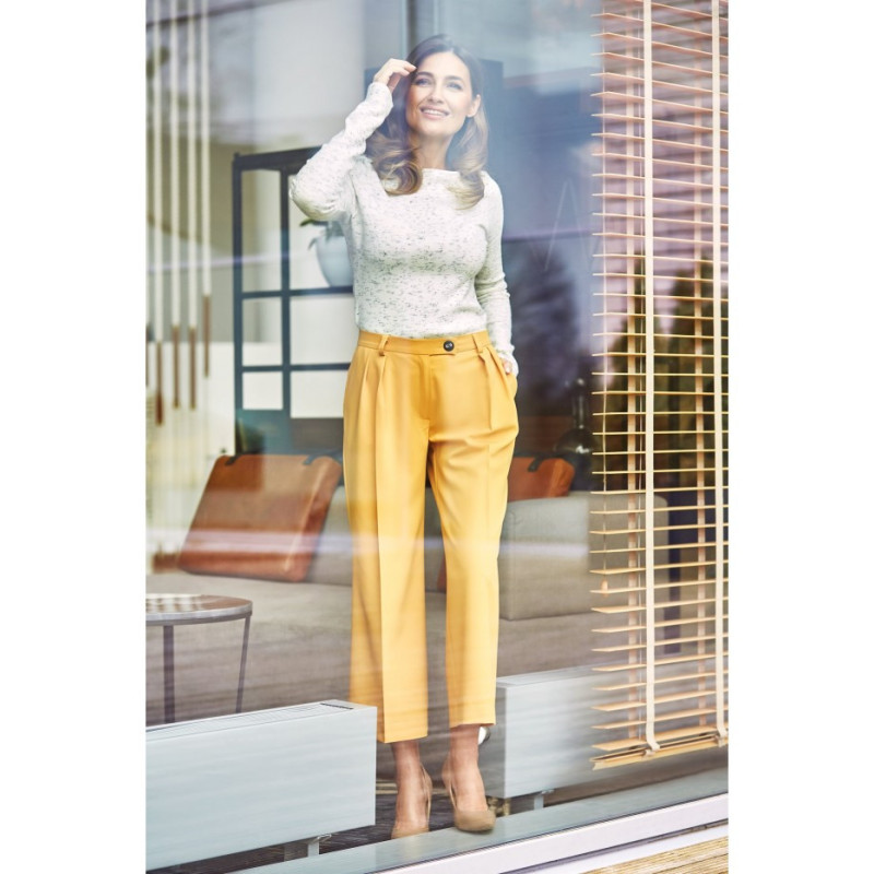 S139 Women's culotte pants - yellow