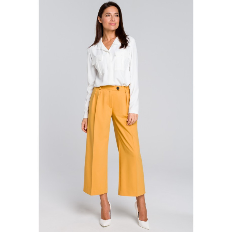 S139 Women's culotte pants - yellow