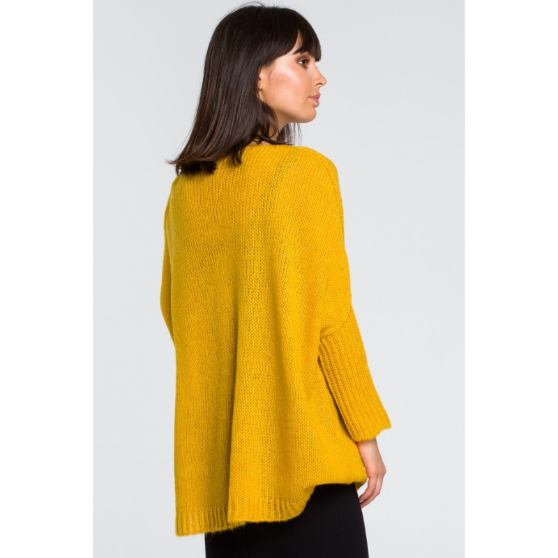 BK018 Loose sweater with pocket - honey