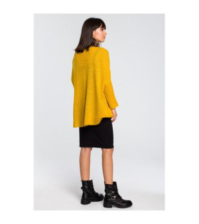 BK018 Loose sweater with pocket - honey