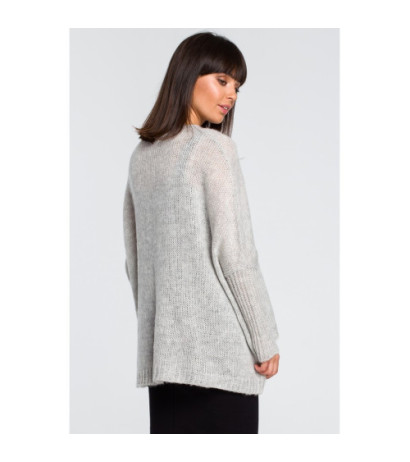 BK018 Loose sweater with pocket - ashen