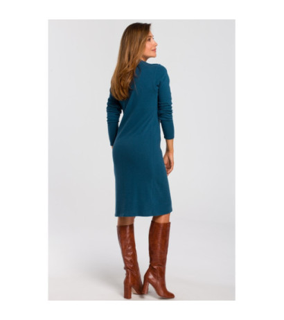 S178 Long sleeve sweater dress - nautical