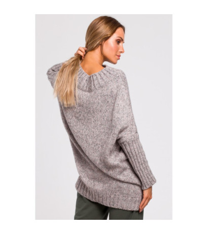 M470 Warm sweater with half turtleneck - gray