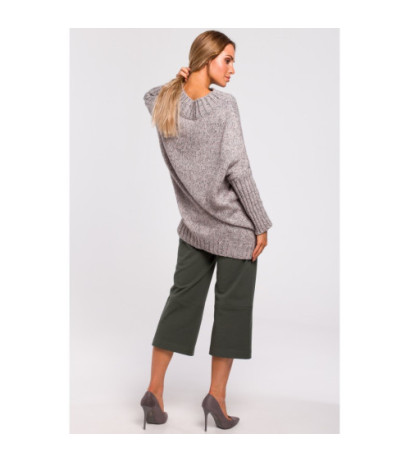 M470 Warm sweater with half turtleneck - gray