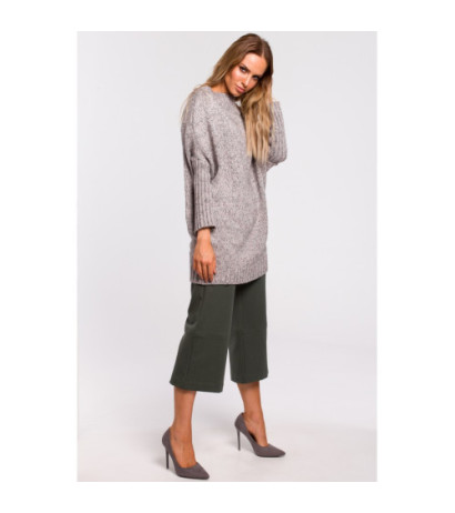 M470 Warm sweater with half turtleneck - gray