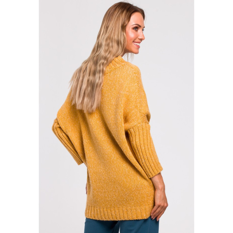 M470 Warm sweater with half turtleneck - honey