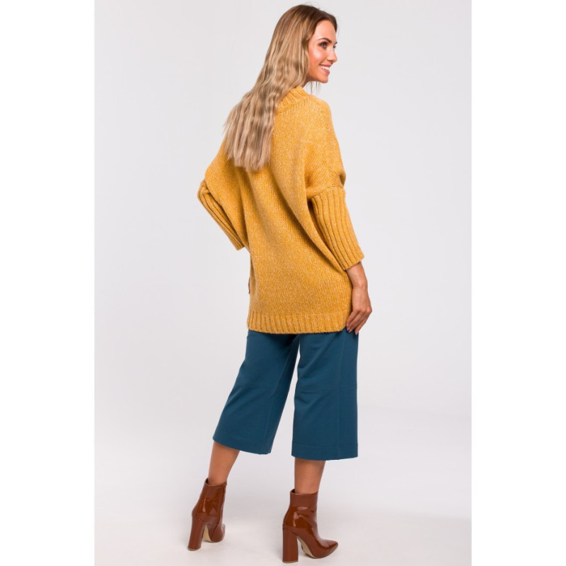 M470 Warm sweater with half turtleneck - honey