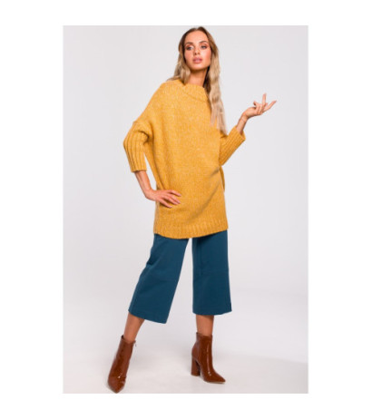 M470 Warm sweater with half turtleneck - honey