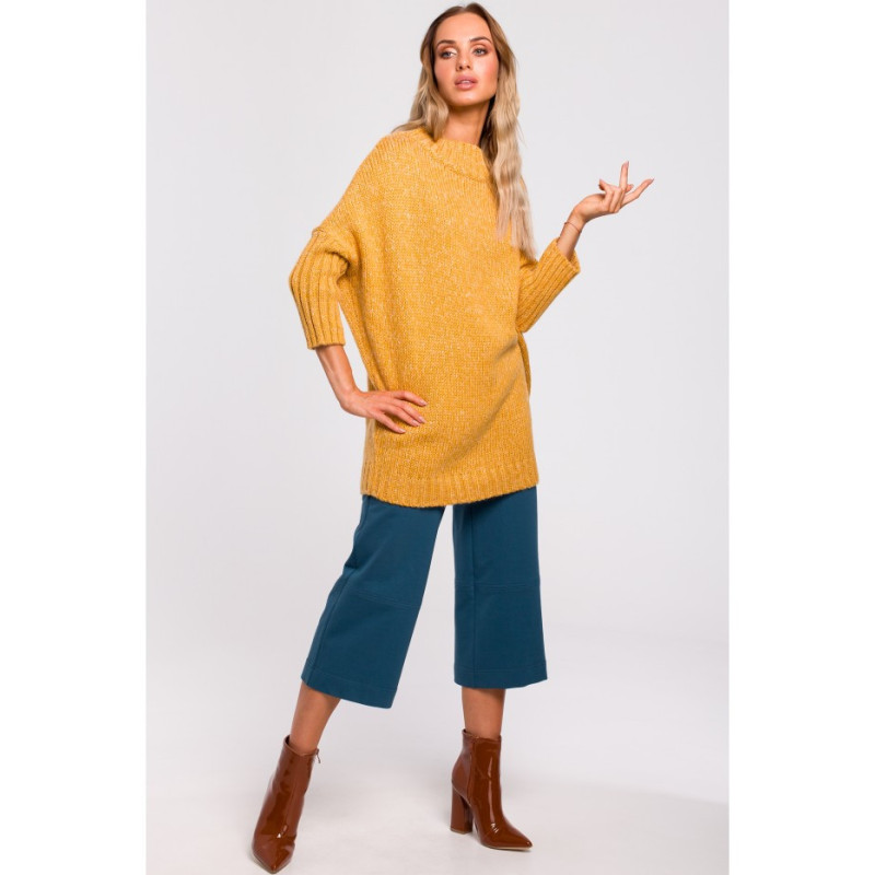 M470 Warm sweater with half turtleneck - honey