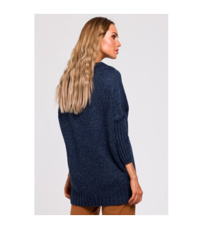 M470 Warm sweater with half turtleneck - navy blue