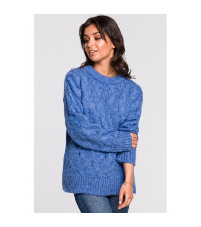 BK038 Braided sweater - blue