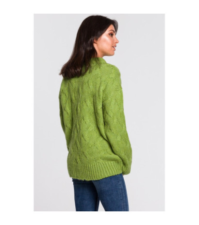 BK038 Braided sweater - green