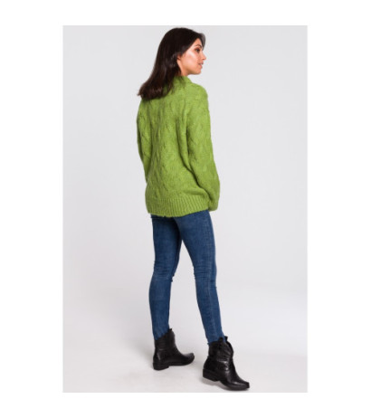 BK038 Braided sweater - green