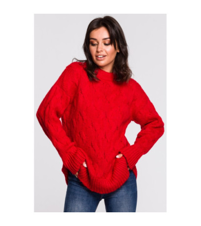 BK038 Braided sweater - red