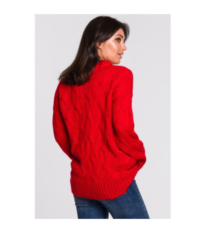 BK038 Braided sweater - red