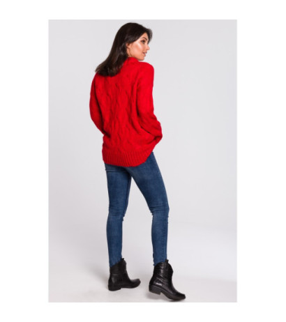 BK038 Braided sweater - red