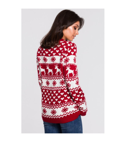 BK039 Sweater with Christmas motif - model 1