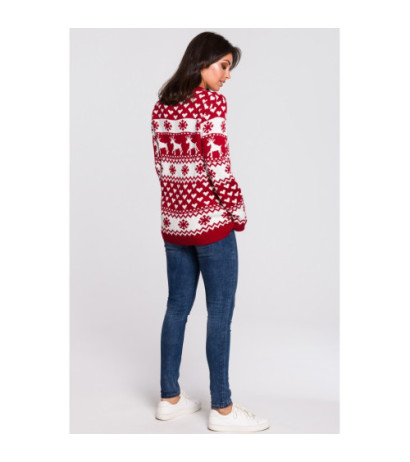 BK039 Sweater with Christmas motif - model 1