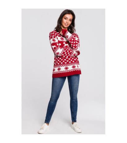 BK039 Sweater with Christmas motif - model 1