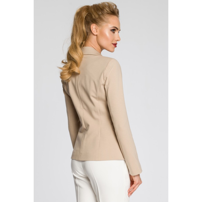 M243 Fitted button-down jacket - beige