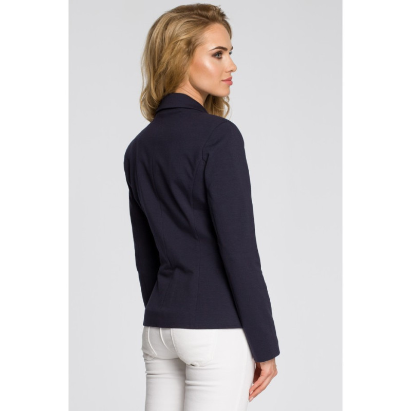 M243 Fitted button-down jacket - navy blue