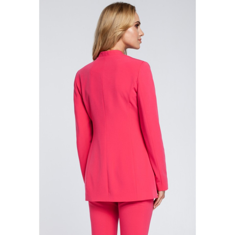 M304 Stylish elegant button-up jacket - pink