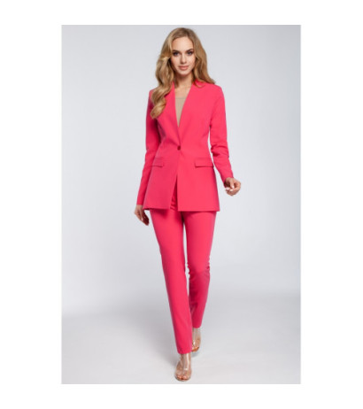 M304 Stylish elegant button-up jacket - pink