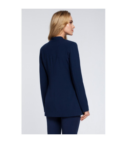 M304 Stylish elegant button-up jacket - navy blue