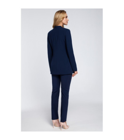 M304 Stylish elegant button-up jacket - navy blue