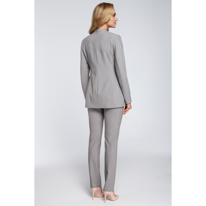 M304 Stylish elegant button-up jacket - gray