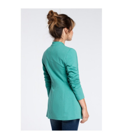 B030 Knitted unbuttoned jacket - green