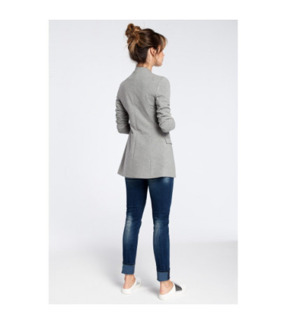 B030 Knitted unbuttoned jacket - gray