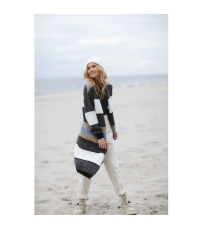 BK055 Striped cardigan -...