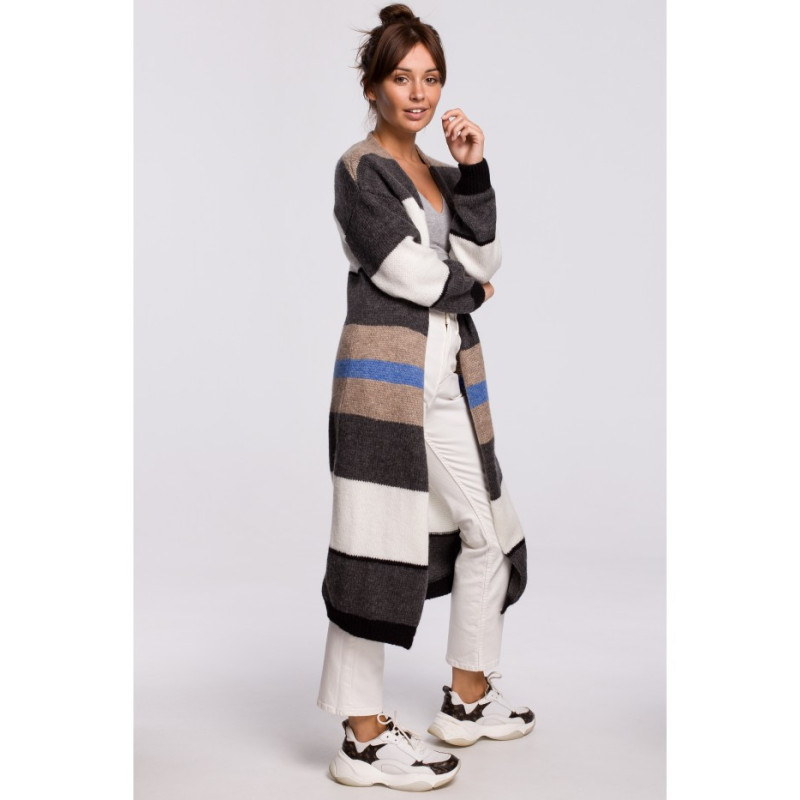 BK055 Striped cardigan - model 1