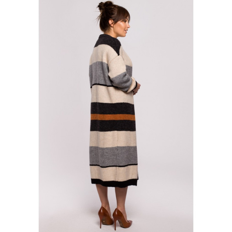 BK055 Striped cardigan - model 3