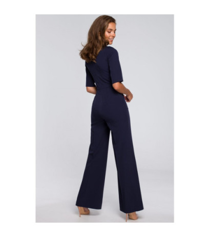 S243 Tie-dye jumpsuit - navy blue