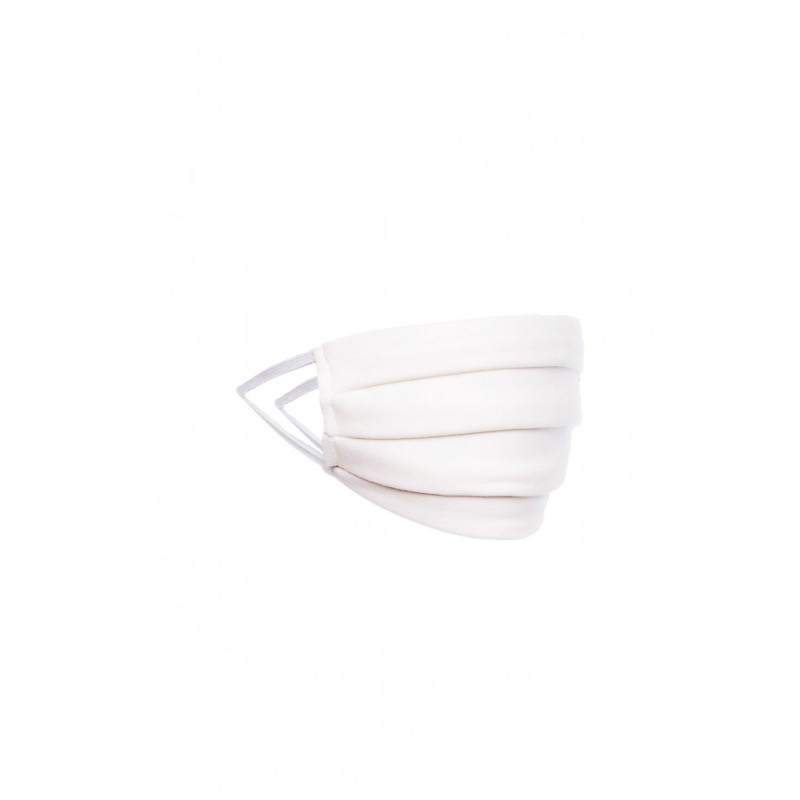 Cotton double-layer mask - white