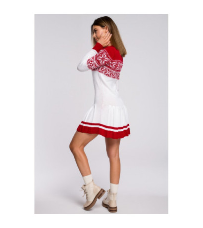 MXS01 Christmas sweater dress - white