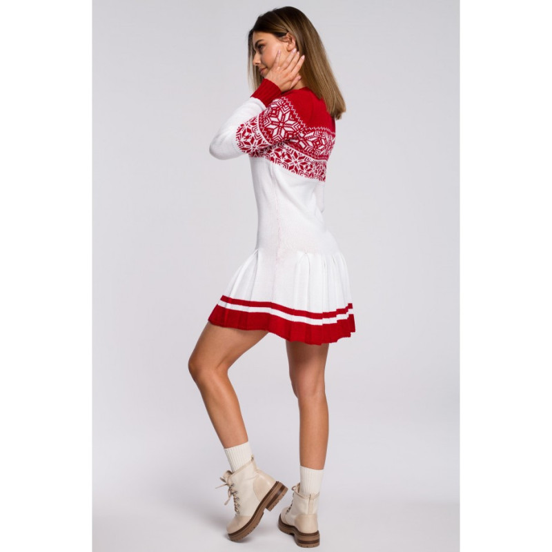 MXS01 Christmas sweater dress - white