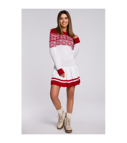 MXS01 Christmas sweater dress - white