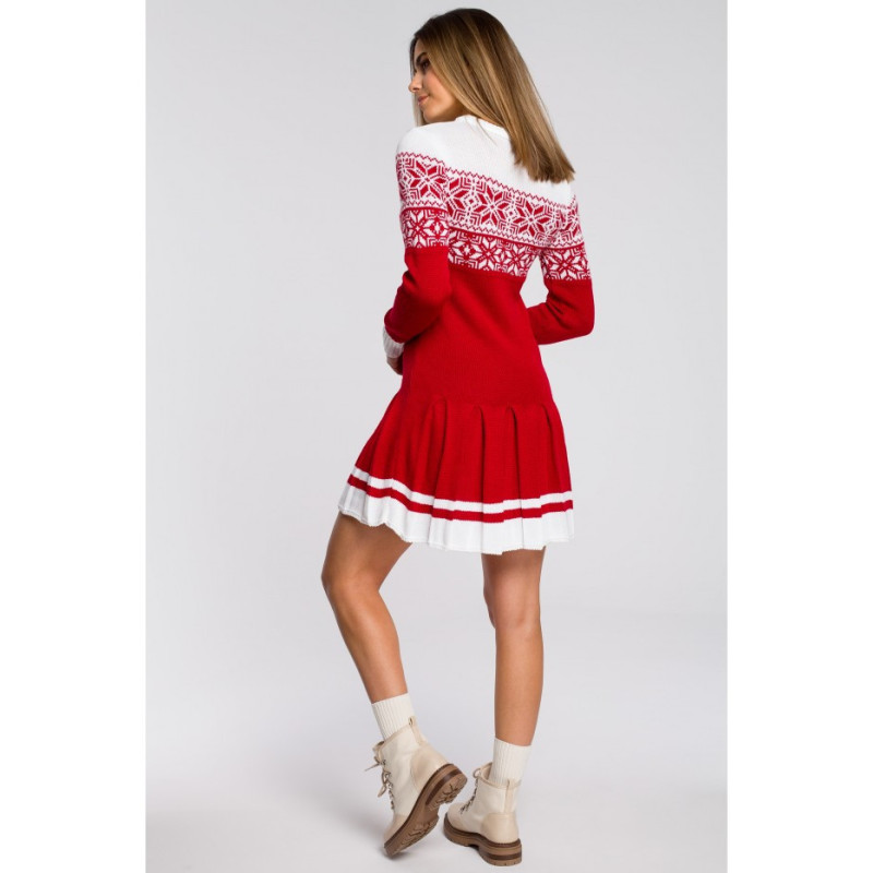 MXS01 Christmas sweater dress - red