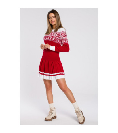 MXS01 Christmas sweater dress - red