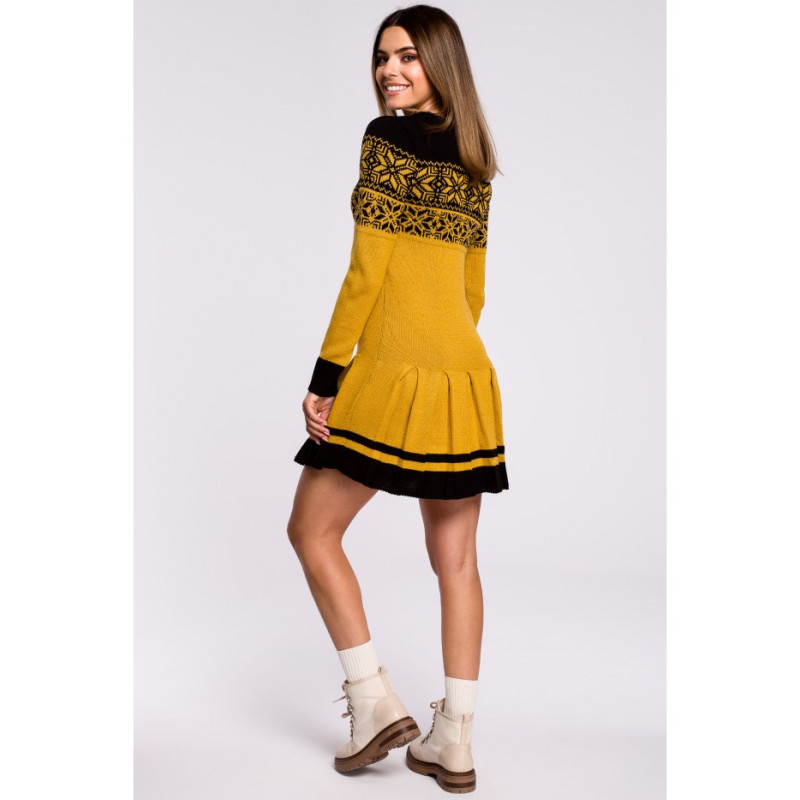 MXS01 Christmas sweater dress - yellow