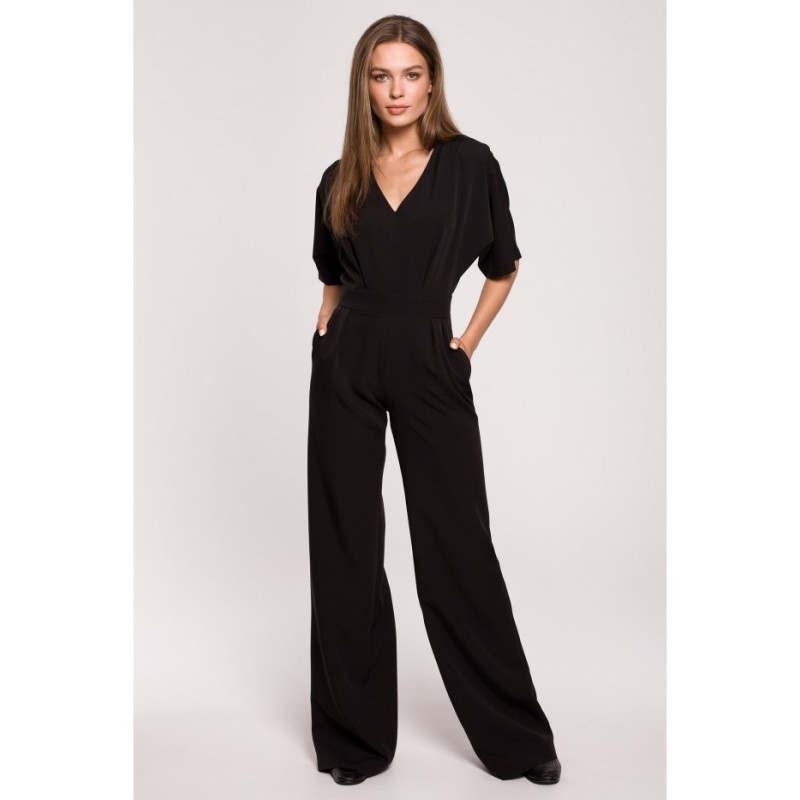 S285 Wide-legged jumpsuit - black