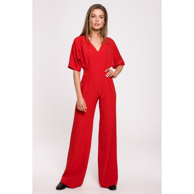 S285 Wide-legged jumpsuit - red