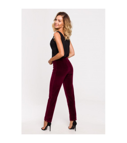 M644 Velour pants - maroon