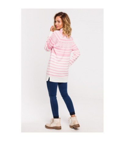 MXS08 Long turtleneck sweater - pink