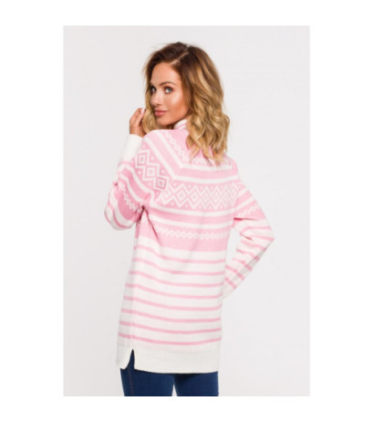 MXS08 Long turtleneck sweater - pink